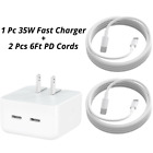 35w Usb Type-c Wall Adapter Charger Fast Pd Power For Iphone 14 13 12 11 Pro Xr