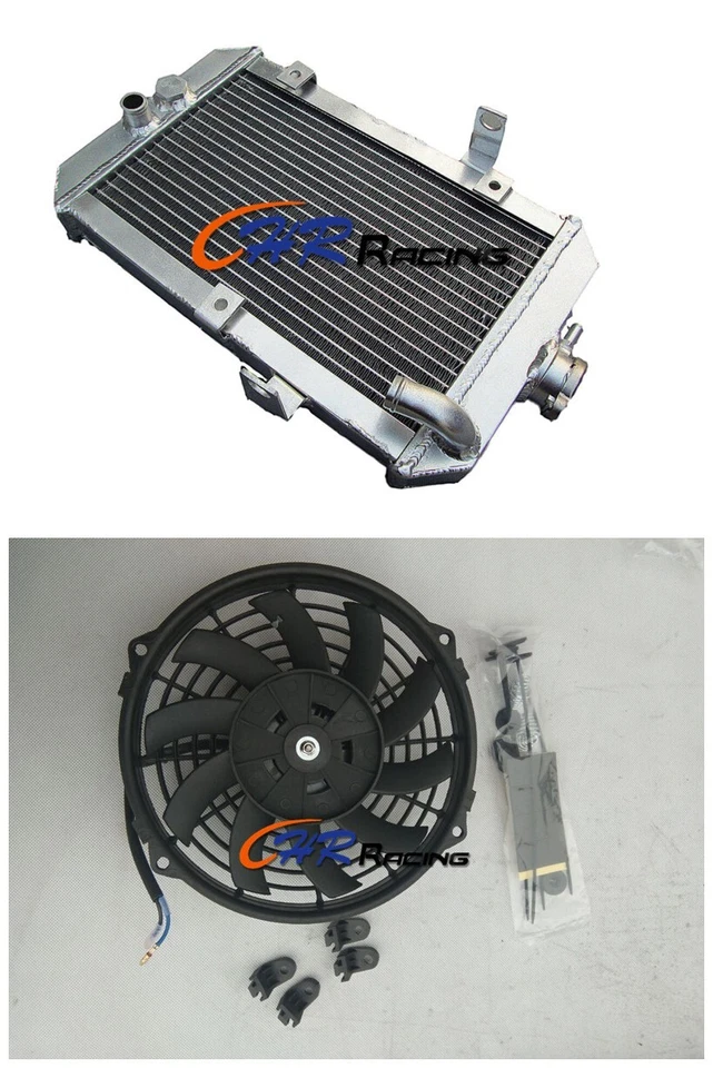 Radiador de aluminio + ventilador para ATV Yamaha 660R/Raptor 660 YFM660R 2001-2005 Foto 1 de 4