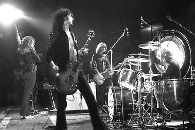 Jimmy Page - Led Zeppelin - Premium High Gloss Art Print Poster. (001P) (24”x36” - Image 1 of 4