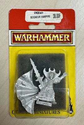 Warhammer Vampire Counts Undead Lord Viejo Mundo Fantasía Metal Sellado 1993 Blister Foto 1 de 4