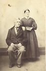 1860's CDV ZDJĘCIE Małżeństwo Żona trzyma książkę YORK PA