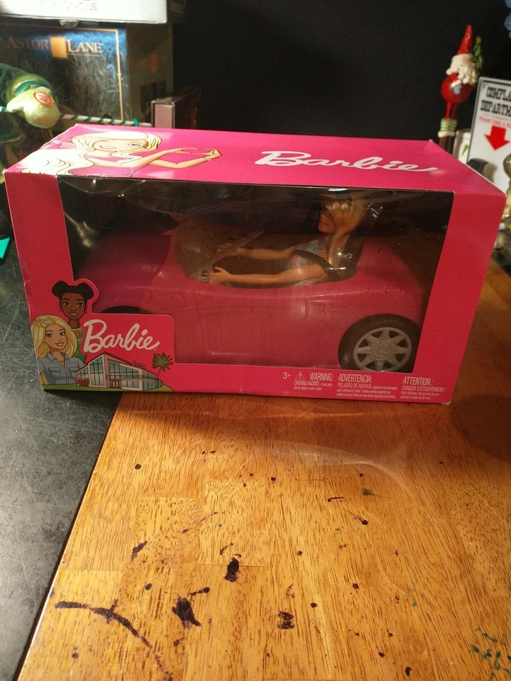 Barbie Estate Glam Vehículo Firma Rosa Convertible Coche con Cinturones de Seguridad (NUEVO) Foto 1 de 4