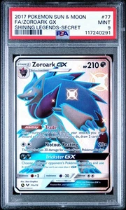 2017 Pokémon Sun & Moon Shining Legends Zoroark GX #77 PSA 9 Mint - Picture 1 of 3
