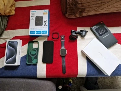 iPhone 15 Plus 128 GB + Apple Watch Ultra 2 + OVP + Restgarantie  - Bild 1 von 4
