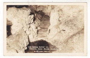 c1940 RAPID CITY SOUTH DAKOTA FROZEN RIVER CRYSTAL CAVE INTERIOR POSTCARD SD OLD - Picture 1 of 2
