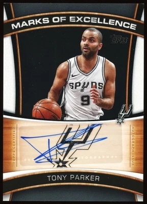 2025 Topps Tony Parker #ME-TP Marks of Excellence AUTO - Image 1 of 2