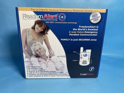 LogicMark Freedom Alert 双向语音紧急吊坠通讯器型号 # 35911 — 第 1/4 张图片