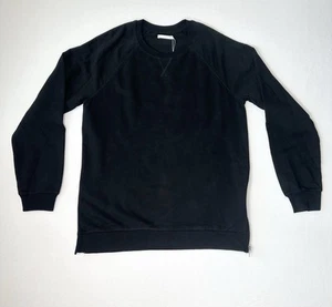MTWTFSSWEEKDAY Brand Crewneck Sweatshirt With Zipper Detail Black Men’s M NWT  - Picture 1 of 5