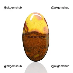 Piedra preciosa de jaspe de chocolate natural 37,00 quilates cabujón hecho a ... - Imagen 1 de 11
