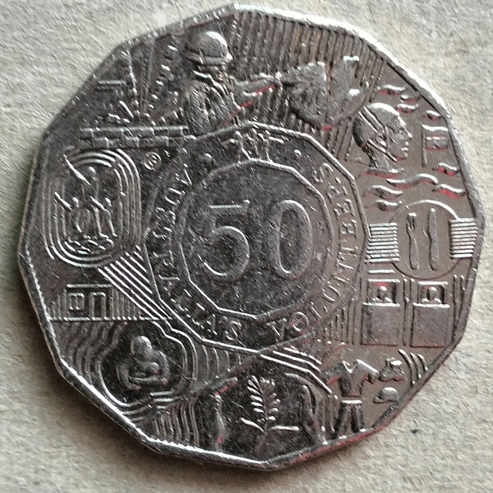 Australia 2003 50 cents Commemorative coin - Australia's Volunteers - Image 1 of 2