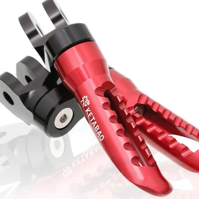 Clavijas de pie delanteras inferiores Bob 1,5 pulgadas rojas para Honda CB1100 13 14 15 16 17 Foto 1 de 4