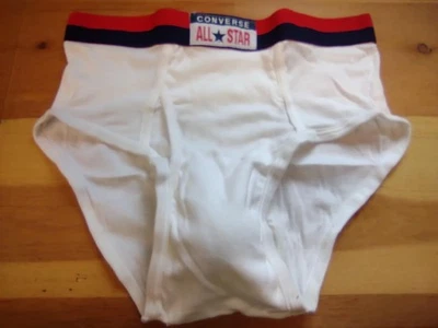 Ropa Interior Vintage CONVERSE ALL STAR Hombre Fly Front Premium Calzoncillo Doble Asiento Foto 1 de 4