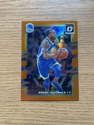 Andre Iguodala 2017-18 Panini Donruss Optic #50 Orange Prizm/199 - Warriors Foto 1 de 2