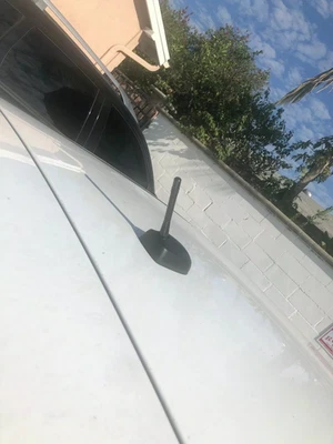 4" Short Black Aluminum Antenna Mast Power Radio AM/FM for Ford Focus 2008-2018 - image 1 of 4