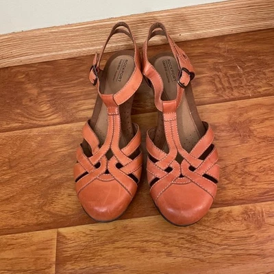 Rockport Cobb Hill Leather Sandals Comfort Heels Walking Shoe Women's 10M - Image 1 of 4