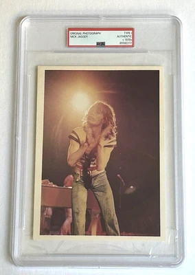 Mick Jagger PSA TIPO 1 1970’s Original Fotografía en Color Rolling Stones Escasa Foto 1 de 2
