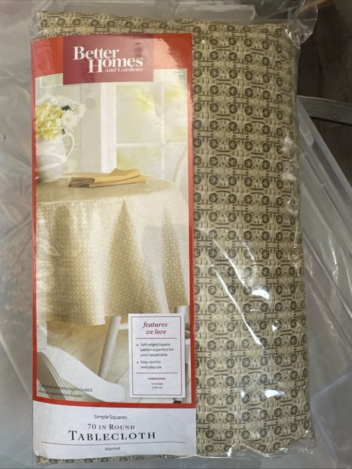Mantel Better Homes & Gardens 70 pulgadas redondo Foto 1 de 2