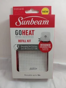 Parches térmicos portátiles Sunbeam Goheat para aliviar el dolor Kit de recarga 2 parches de gel - Imagen 1 de 3