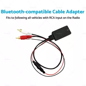 Car Audio Stereo 12V Bluetooth-compatible AUX Receiver Module 2RCA Cable Adapter - Picture 1 of 8