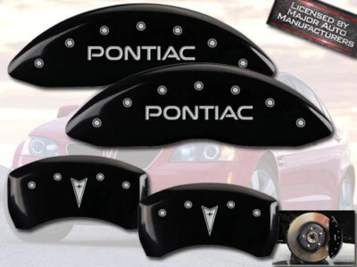 2006-2009 "Pontiac" Solstice Delantero Trasero Negro MGP Disco de Freno Pinza Cubierta Flecha Foto 1 de 4