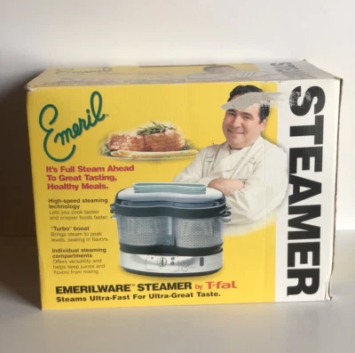 Emerilware Food Steamer by T-fal in original box - never used - Image 1 of 4