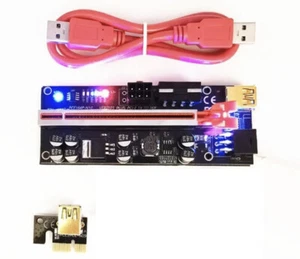 1 Miertou VER010S-Plus High Power PCI-E Riser 16x to 1x for Bitcoin ETH Mining - Picture 1 of 5