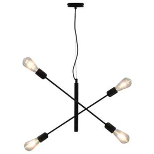 Deckenleuchte mit Glühlampen 2 W Schwarz E27 - Bild 1 von 9