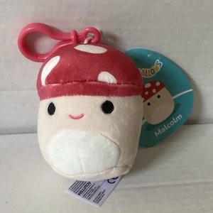 Squishmallows 3.5” Mushroom 🍄 Clip Malcolm Plush BENT TAG - Picture 1 of 7