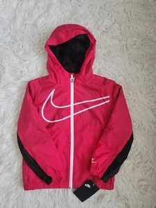 Nike Kids Sz 6X  Rush Pink Velboa Windbreaker Girls Jacket NEW - Picture 1 of 4