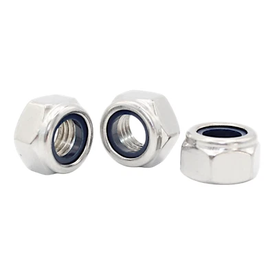 Selbstsichernde Stoppmuttern Sicherungsmutter Edelstahl V2A M2,5 - M14 DIN 985 - Bild 1 von 4