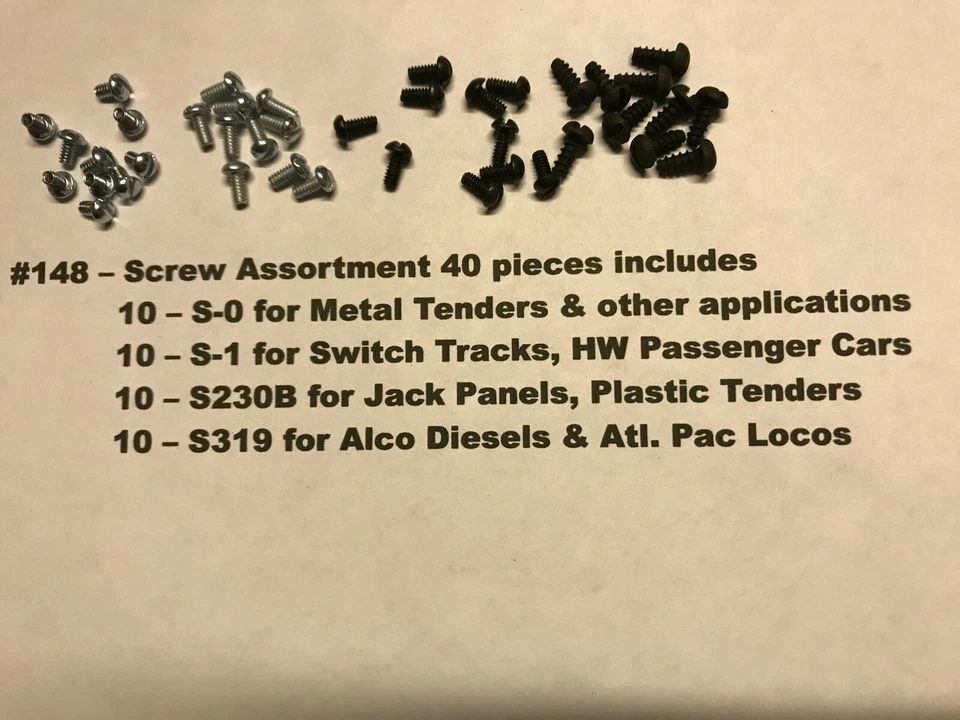 American Flyer Parts - Screw Assortment  40 pieces #148 - Image 1 of 1