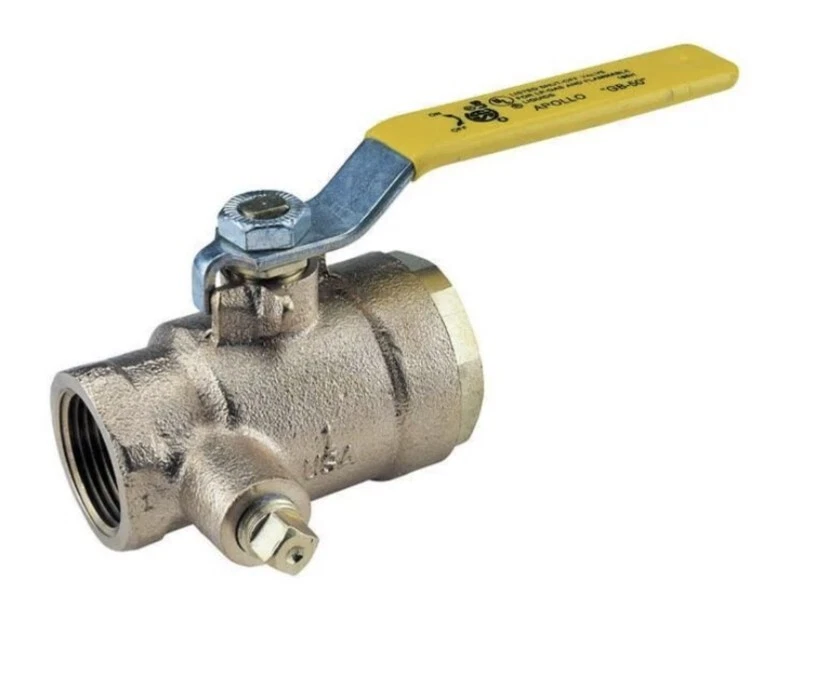 1-1/4" Apollo 50GB6A1 Bronze Ball Shutoff Valve Dual Tapped NEW - Image 1 of 1