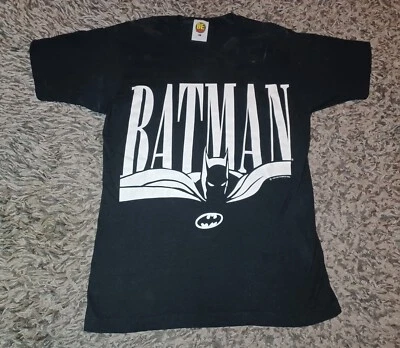 Camiseta Batman Vintage Años 90 1991 Marca BE THERE DC Comics Puntada Única Grande Foto 1 de 4