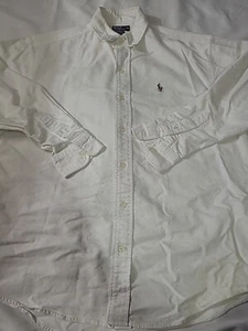 Vintage Polo Ralph Lauren Long Sleeve Dress Shirt Sz 20 Mens White - Picture 1 of 24