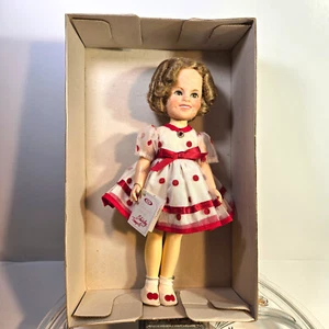"Vestido de fiesta vintage virgen 1982 Shirley Temple rojo a lunares 12"" ideal con caja" - Imagen 1 de 10