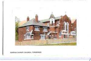 Tonbridge England Corpus Christi Church c1910 Embossed antique Postcard A06 - Picture 1 of 2