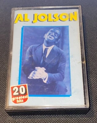 Al Jolson 20 Greatest Hits Vintage Rare Cassette Tape Foto 1 de 4