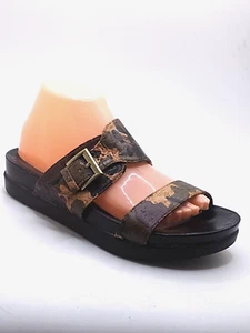 White Mountain Womens Size 9 M Camo Cork Slide Flat Platform Sandals - Picture 1 of 17