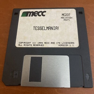 Tesselmania! MC237 MECC V 1.1 1994 Floppy Apple Mac - Image 1 of 4