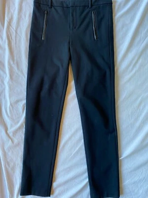 Pantalones de mujer Vince azul costero de cuero con bolsillos talla 10 Foto 1 de 4