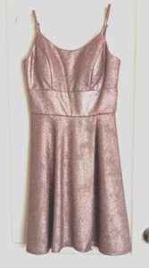 Morgan & Co rosa mauve glitzernd Fit Flare formelles Tanzkleid Gr. 1 - Bild 1 von 4