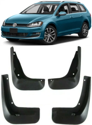 Genuine Set Splash Guards Mud Flaps For VW 2014-2019 Golf 7 Sportwagen / Estate - Image 1 of 4