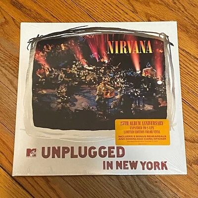 Nirvana MTV Unplugged 25th Anniversary Limited Edition Color Vinyl 2LP NEW RARE - Image 1 of 4
