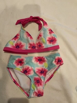 Xhilaration Traje de Baño 3 Piezas Bikini Agua Rosa Talla Mediana 7/8 Usado en Excelente Condición Foto 1 de 4