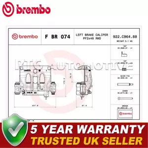 Brembo Front Rear Left Brake Caliper Fits Mercedes Sprinter 2.1 CDi 3.0 #1 - Picture 1 of 4