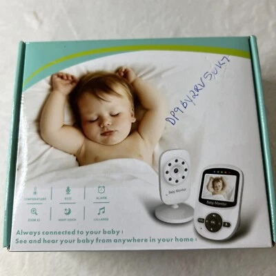 Video inalámbrico monitor bebé cámara zoom 2.4G digital visión nocturna LCD caja abierta Foto 1 de 4