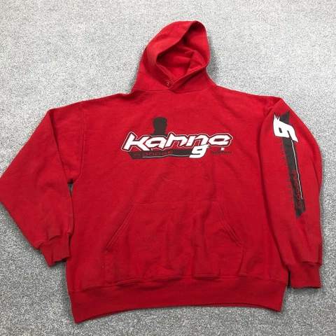 Vintage Kasey Kahne Hoodie Men Large Red Pull Over Sweater Adult NASCAR Dodge Cover