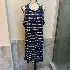 Athleta Santorini Printed Blue Sundress Size 1X - Picture 1 of 5