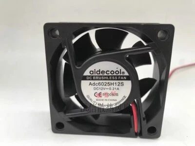 1 pcs aidecool fan Adc6025H12S 12V 0.21A 6025 6CM 2wire - Image 1 of 3