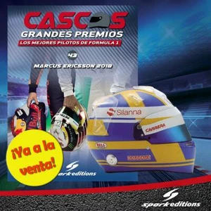 Marcus Ericsson (2018) Helmet Collection 1/5 Spark New Brand from Argentina - Picture 1 of 4